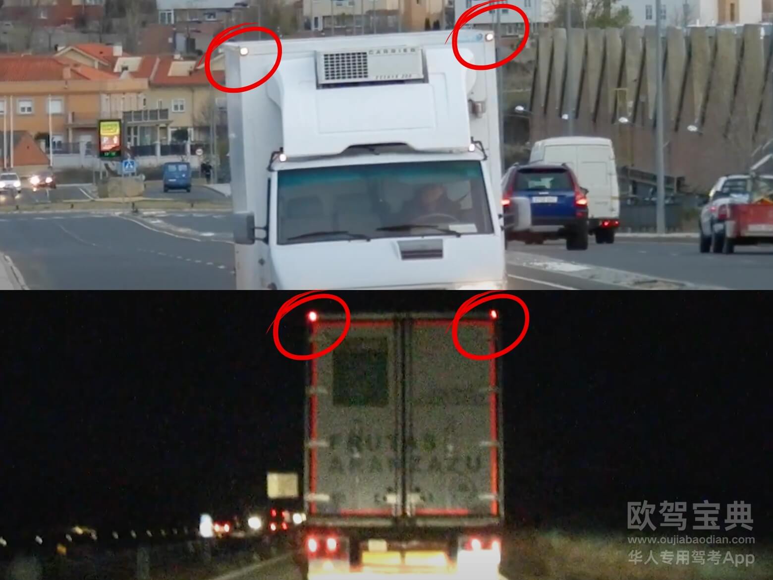 欧驾宝典 远光灯 西班牙灯光交规 西班牙驾照理论考试
