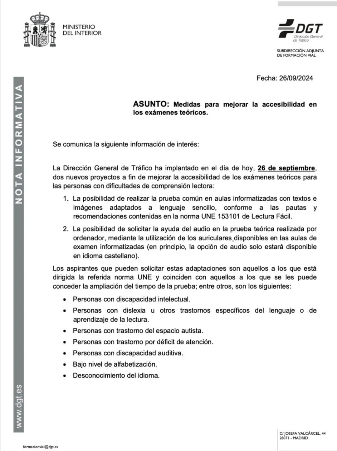 lecturafacil,西班牙驾考政策,西班牙驾照考试简化,西班牙考驾照,欧驾宝典