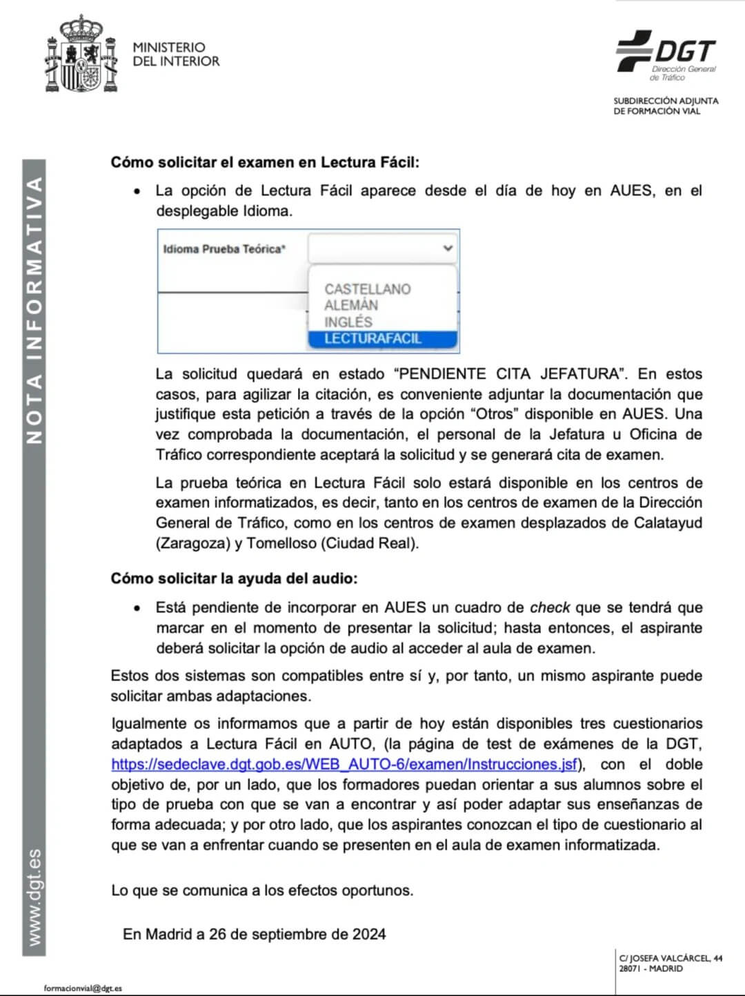 lecturafacil,西班牙驾考政策,西班牙驾照考试简化,西班牙考驾照,欧驾宝典